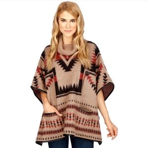 Lucky Brand Aztec Poncho